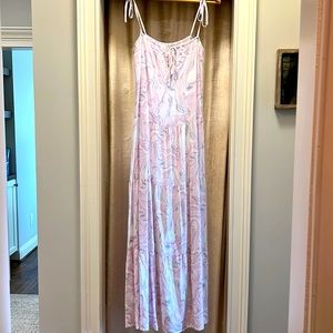 Buddy Love Pink and grey maxi dress